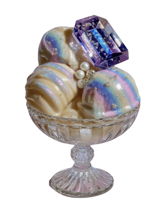 Magical iridescent cupcake
