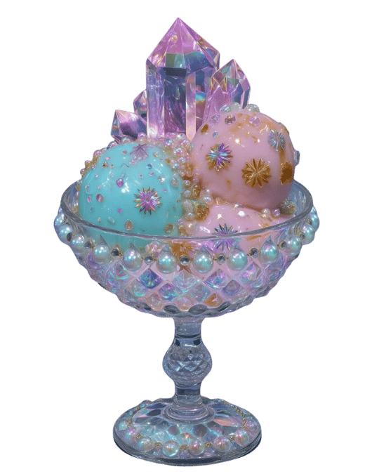 Magical iridescent cupcake